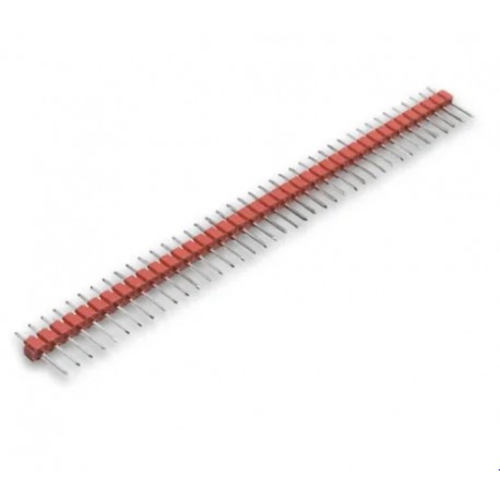 Header macho 2.54mm 40 posiciones (rojo).