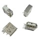 Conector USB tipo A hembra vertical.