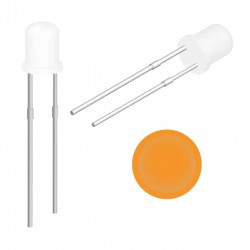 Led ultrabrillante 3 mm naranja