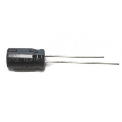 Capacitor electrolitico 10uf 100V.