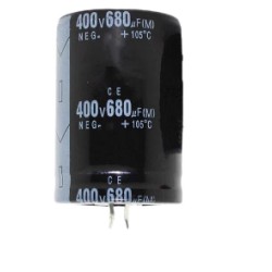 Capacitor electrolitico 680uf 400V.