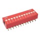 Dip Switch 12 posiciones (Color Rojo PCB)