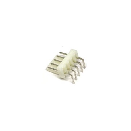 Conector Molex 2.54 mm 5 posiciones macho en ángulo