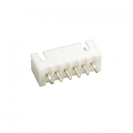 Conector JST 6P. 2.54 mm Macho recto