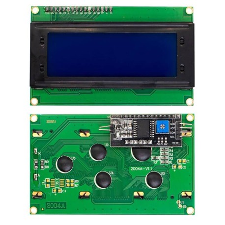 LCD 20X4 azul con módulo I2C