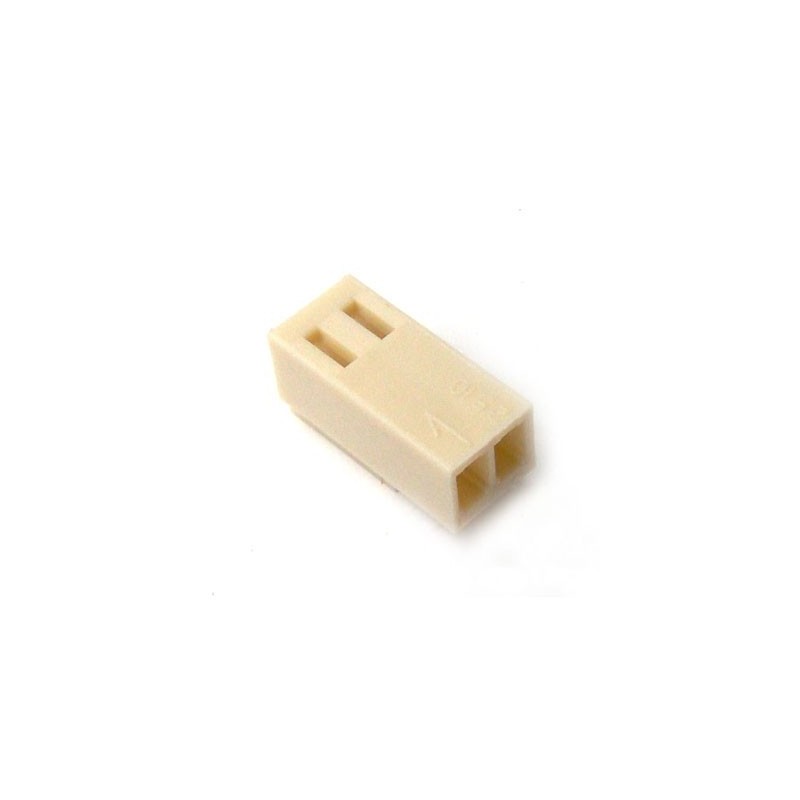 Conector Molex 2.54mm 2 P. HEMBRA RECTO