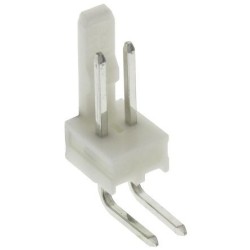 Conector Molex 2.54mm 2 P. MACHO ANGULO