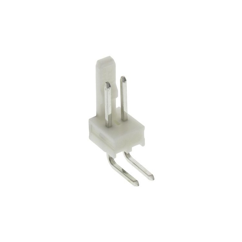 Conector Molex 2.54mm 2 P. MACHO ANGULO