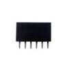 Header hembra 6X1 2.54 mm.