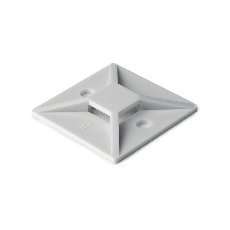 Base adherible para cinchos 40X40 mm color blanco