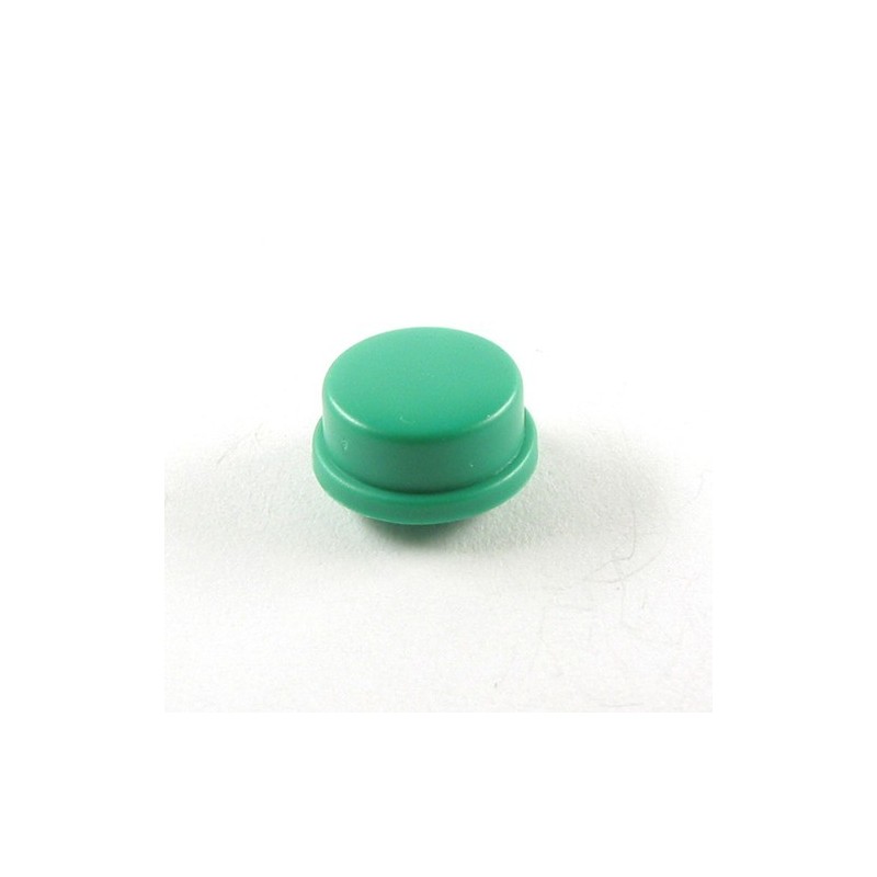 Tapa para botón redondo color verde (13x5.5mm)