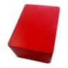 Caja para proyecto poliestireno rojo transparente 154x84.5mm