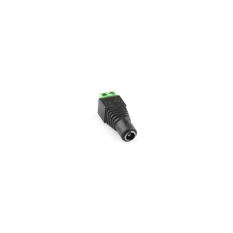 Adaptador de alimentación 2.1mm hembra a bornera.