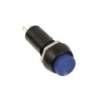 Interruptor Pulsador Redondo 1A 250Vac NA (Azul)