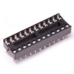 Base para circuito integrado de 24 posiciones.