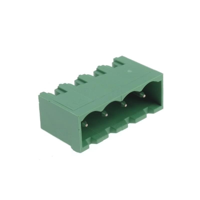Terminal de bloque 4 posiciones macho recto 5.08mm.