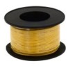 Carrete con 30 metros de cable amarillo calibre 30 AWG (Pololu 2604)