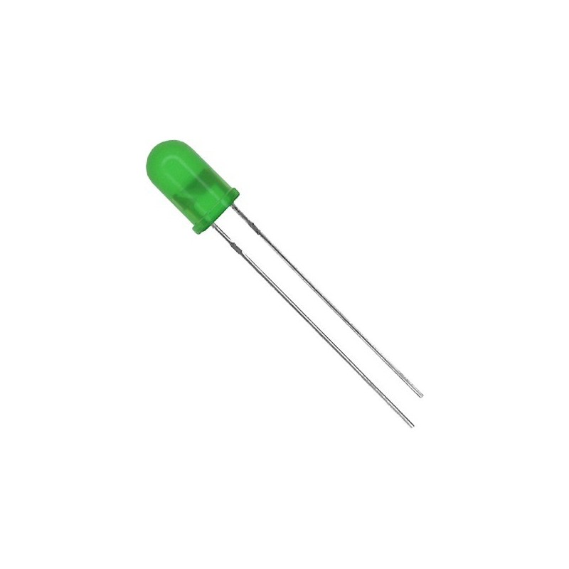 Led opaco 10mm verde