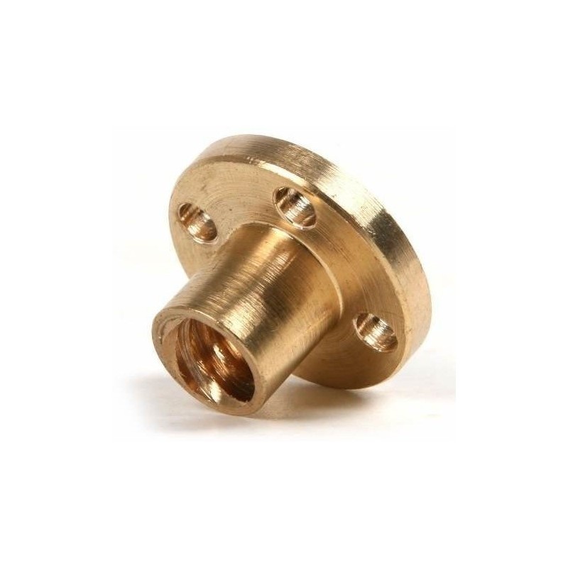 Tuerca de bronce para CNC de 8mm.