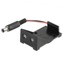 Caja porta pilas 9V con plug.