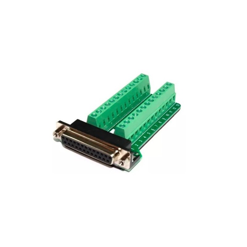 Adaptador DB25 Hembra a terminal de bloque