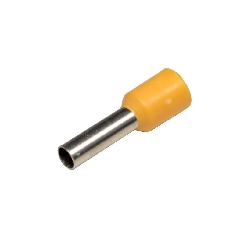 Terminal puntera hueca 1.2mm, 12awg - amarillo