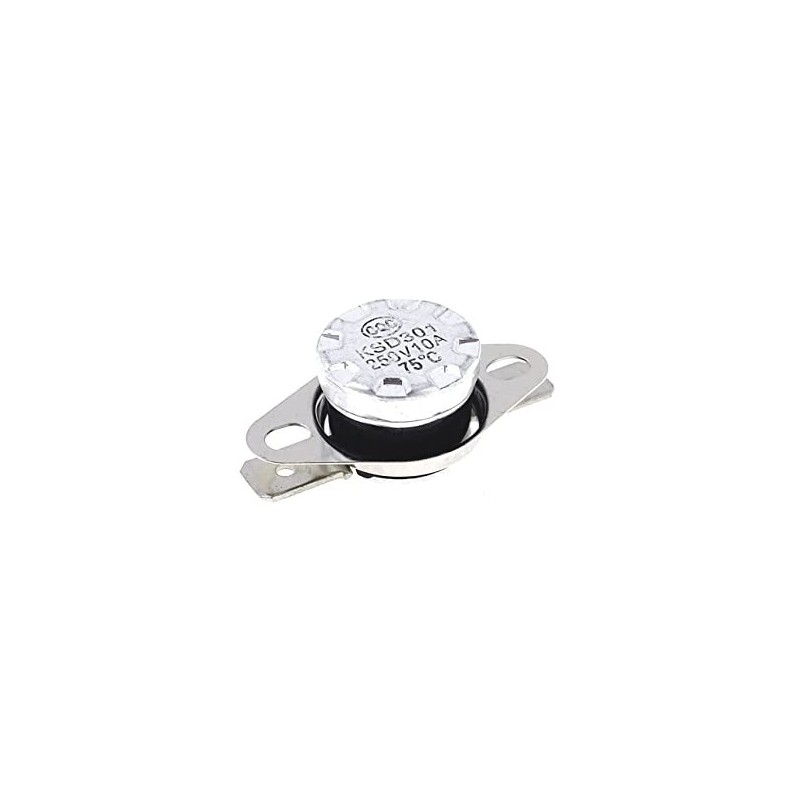 Termostato Bimetalico KSD301 NC 75 C 10A 250VAC.