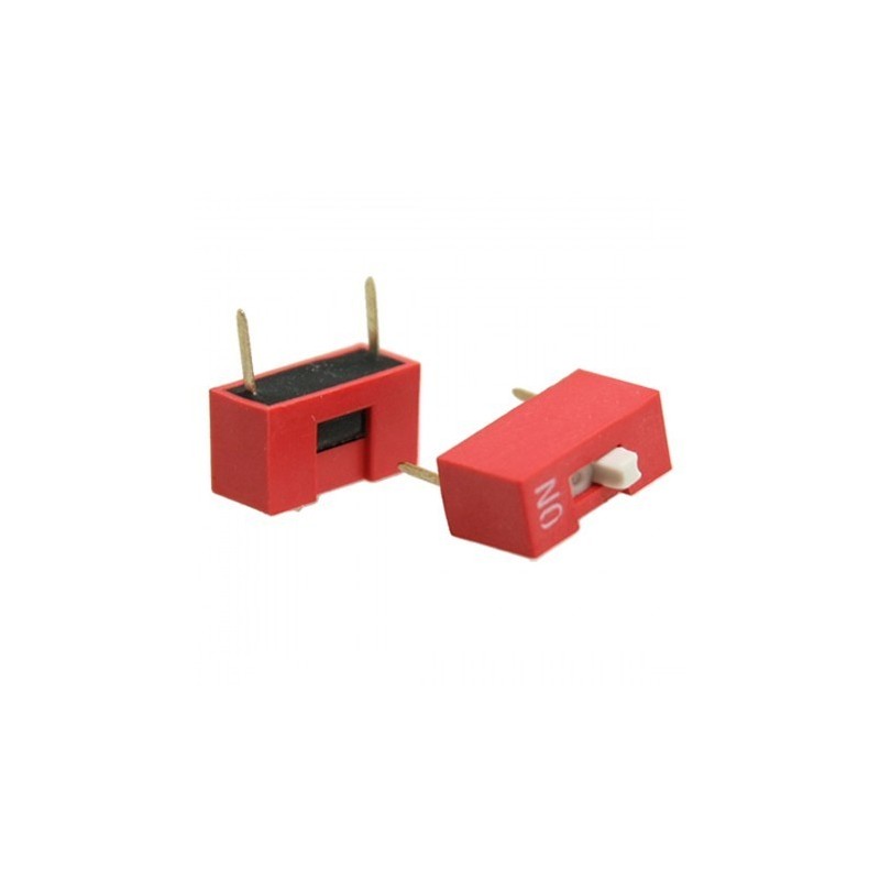 Dip S-witch 1 posicion rojo (PCB)
