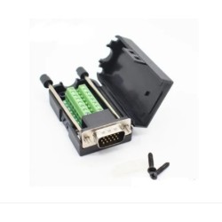 Conector macho DB15 de 3 filas
