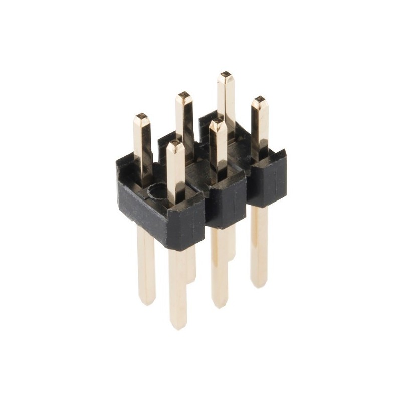 Header macho 2.54mm 3x2 posiciones recto