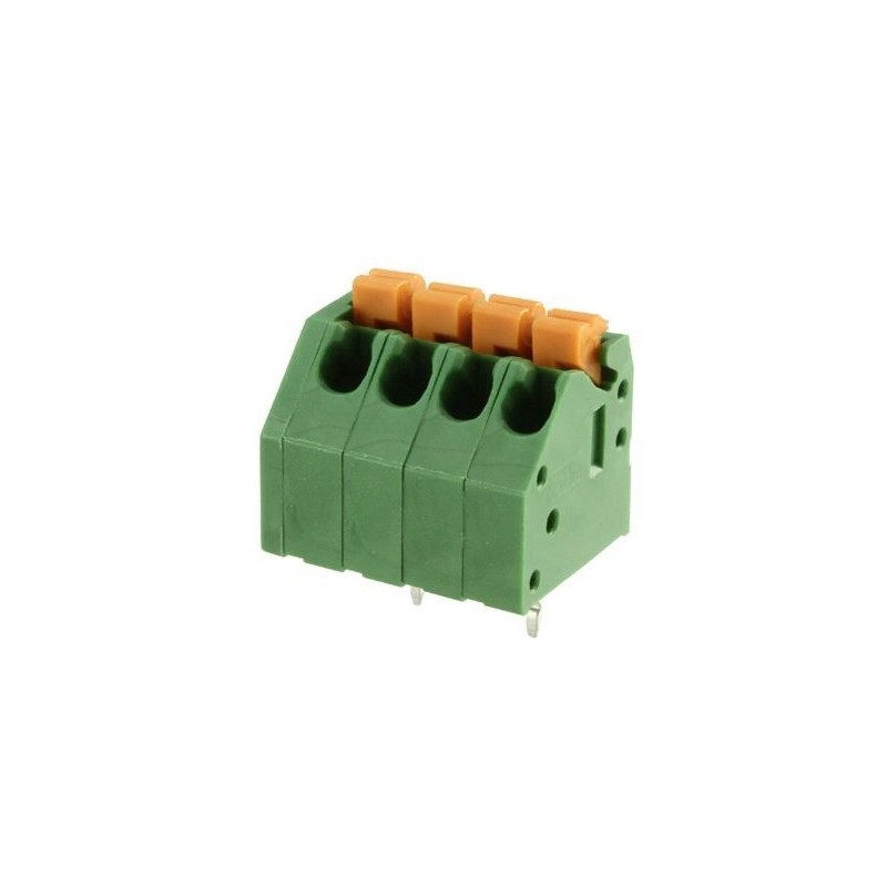 Bornera 4 posiciones 45 grados hembra 3.5mm WR-TBL (91412120004B)