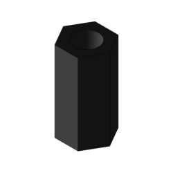 Cople de plástico M3x10