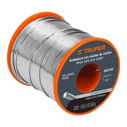 Soldadura con núcleo de resina TRUPER 60/40
