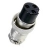 Conector circular hembra 3 posiciones 16 mm