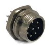 Conector circular hembra 7 posiciones 16mm