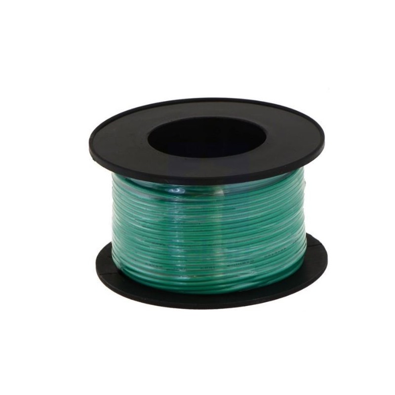 Carrete con 30 metros de cable verde calibre 30 AWG (Pololu 2605)