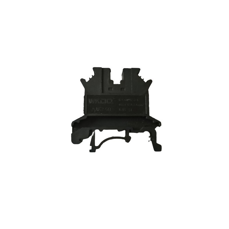 Clema de paso rail DIN JUK2.5B color negro