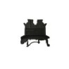 Clema de paso rail DIN JUK2.5B color negro