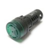 Lámpara piloto 22mm color verde 24 V con buzzer