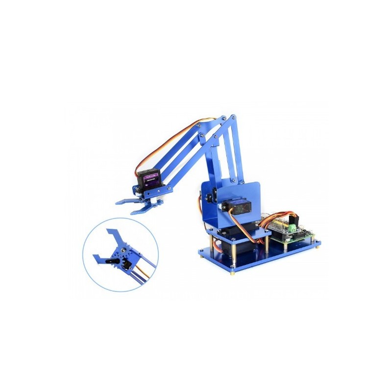 Kit Brazo Robot Metálico 4-DOF para Raspberry Pi, Bluetooth / WiFi