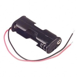 Porta pilas AA x2 compacto