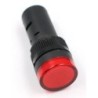Lámpara piloto 16 mm con led color rojo 110-220 VAC