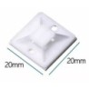 Base adherible para cinchos 20X20mm color blanco 3M