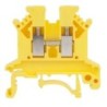 Clema de paso rail DIN JUK2.5B color amarillo