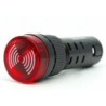 Lámpara piloto 16 mm color Rojo 24 V con buzzer