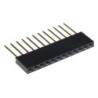 Header hembra 12X1 pines largos 2.54 mm