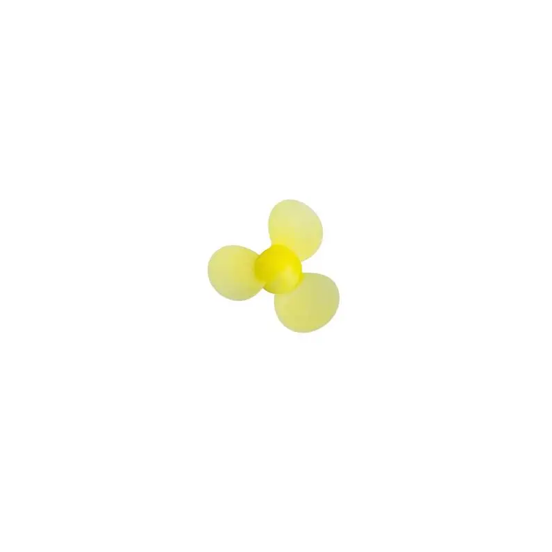 Hélice de hoja suave con cabeza de plástico amarillo