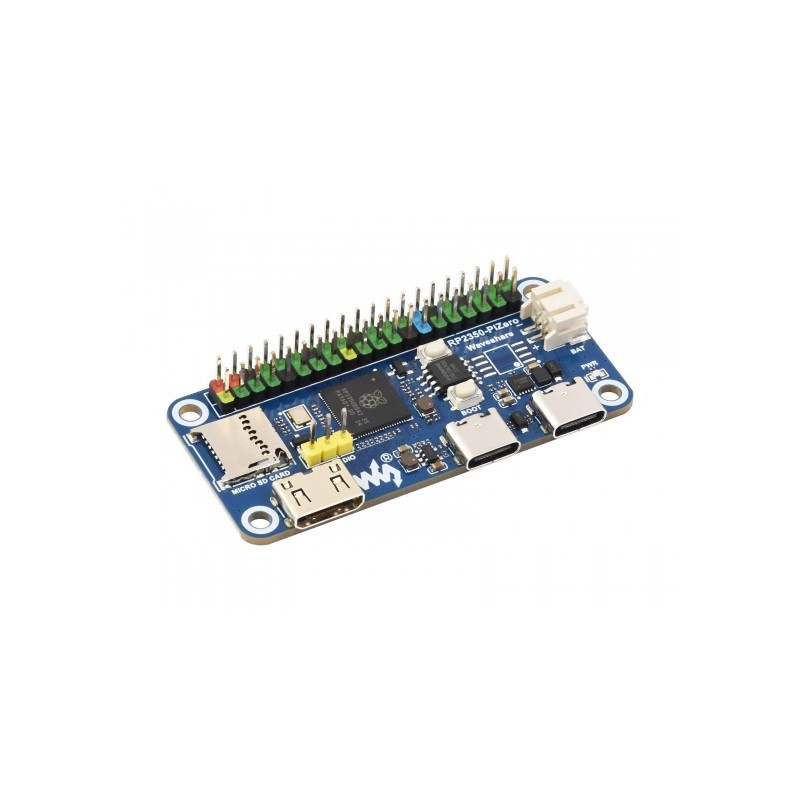 Waveshare RP2350-PiZero, basada en el microcontrolador Raspberry Pi RP2350