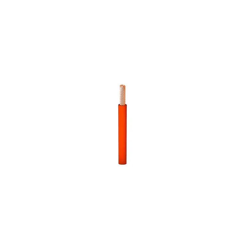 Cable flexible Automotriz Calibre 18 naranja 18AWG (1 metro)
