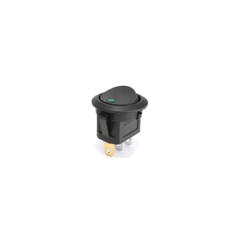 Rocker Switch redondo con punto de luz led 24mm